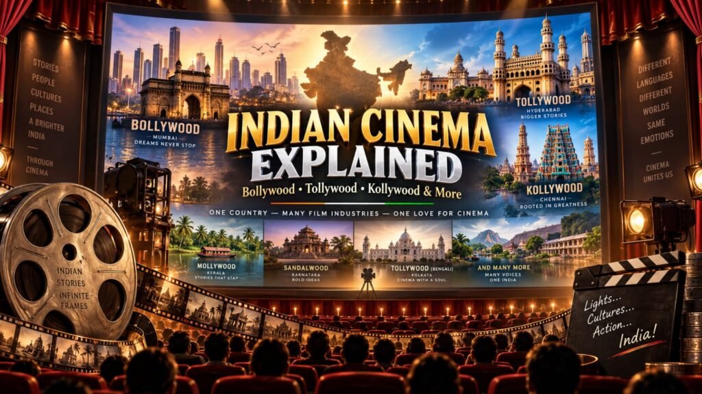 Bollywood, Tollywood, Kollywood & More: Indian Cinema Explained Indian Cinema Explained – Bollywood, Tollywood, Kollywood and Regional Film Industries